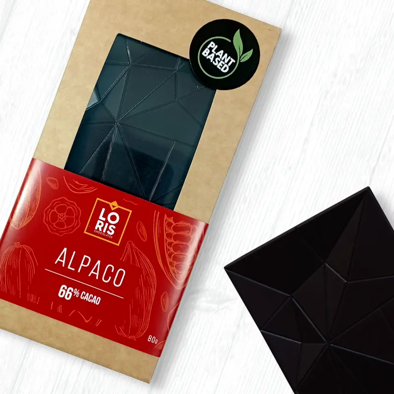Tableta de chocolate ALPACO 66% CACAO