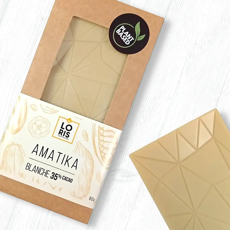 Tableta de chocolate AMATIKA BLANCHE 46% CACAO