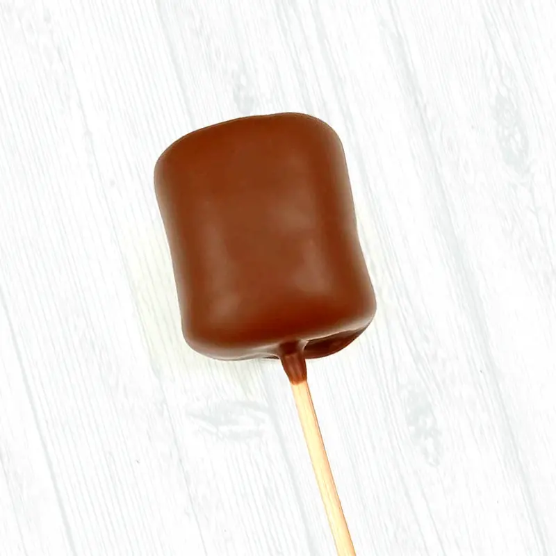Nube vegana en chocolate con leche de almendra