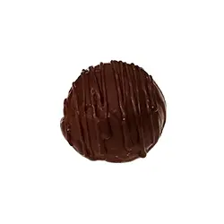 Trufa CHOCOLATE NEGRO. Trufa de chocolate negro Caraibe 66%, una delicia gourmet que combina el rico e intenso sabor del cacao con ingredientes 100% de origen vegetal.