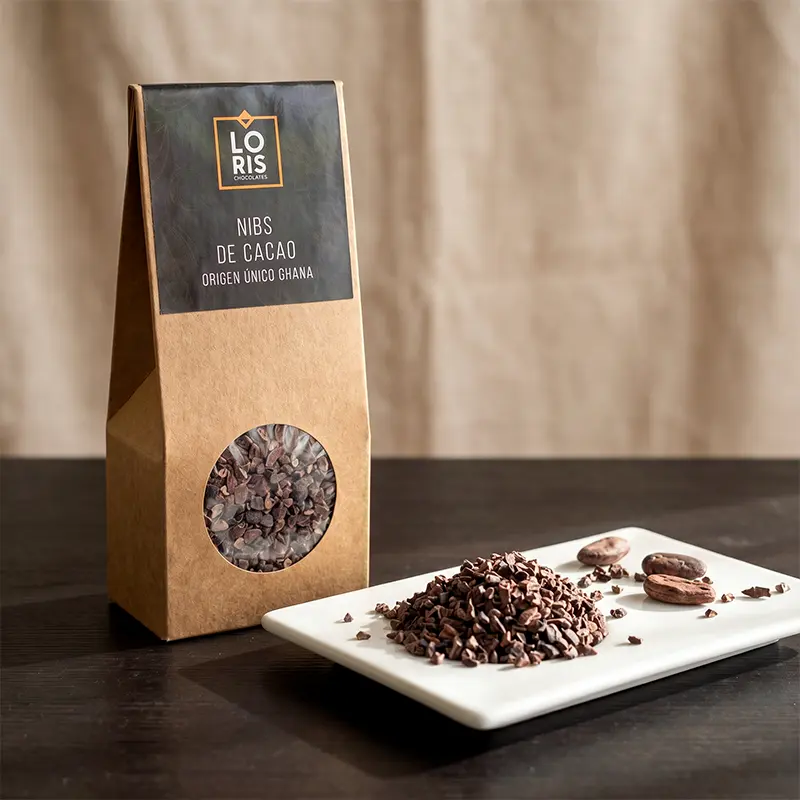 Nibs de CACAO PURO 100% origen único de Ghana