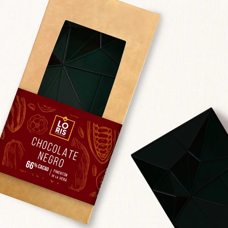 Chocolate negro 66% con pimentón de La Vera